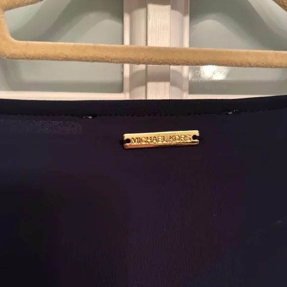 Michael Kors Blue Boxy Blouse Relaxed Fit - Picture 4 of 6